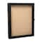 Flash Furniture Peyton 11x14 Shadow Box Display Case with Linen Liner, 8 Push Pins and Solid Pine Wood Frame in Black HMHD-23M010YBN-BLK-1114-GG - alternate 1